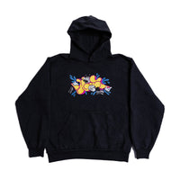 GIZ THROW FUNK OFF-BLACK 14OZ. HEAVY FLEECE HOODED PULLOVER SWEATSHIRT