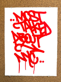 “MOST TALKED ABOUT NYC” PRINT-RED (2025)