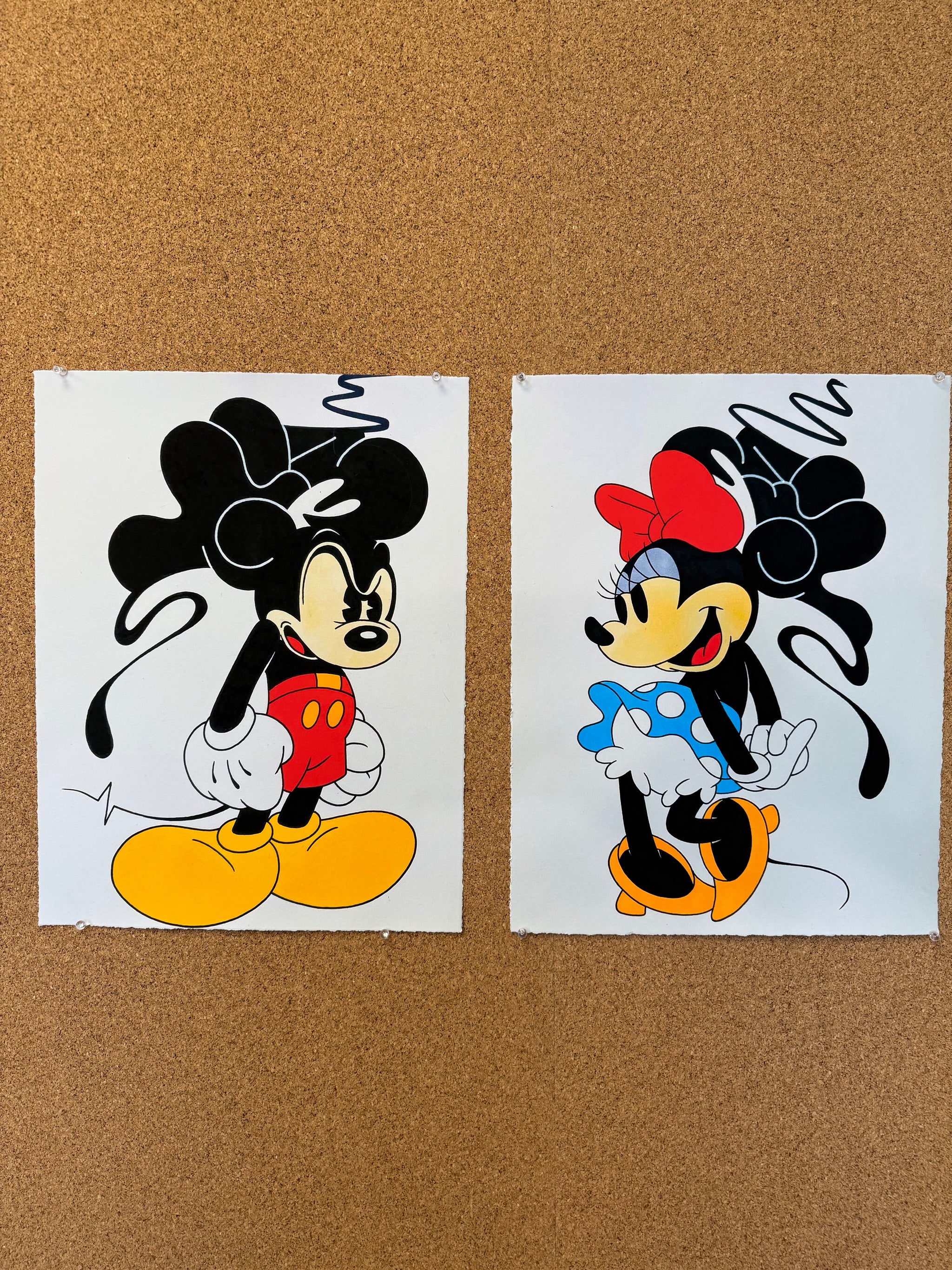 “MICKEY & BEAUTY SET #2” (2) PRINTS (2025)