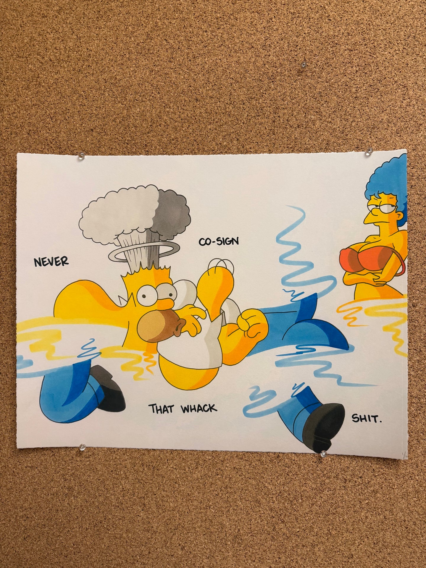 “NEVER COSIGN THAT WHACK SHIT” PRINT (2025)