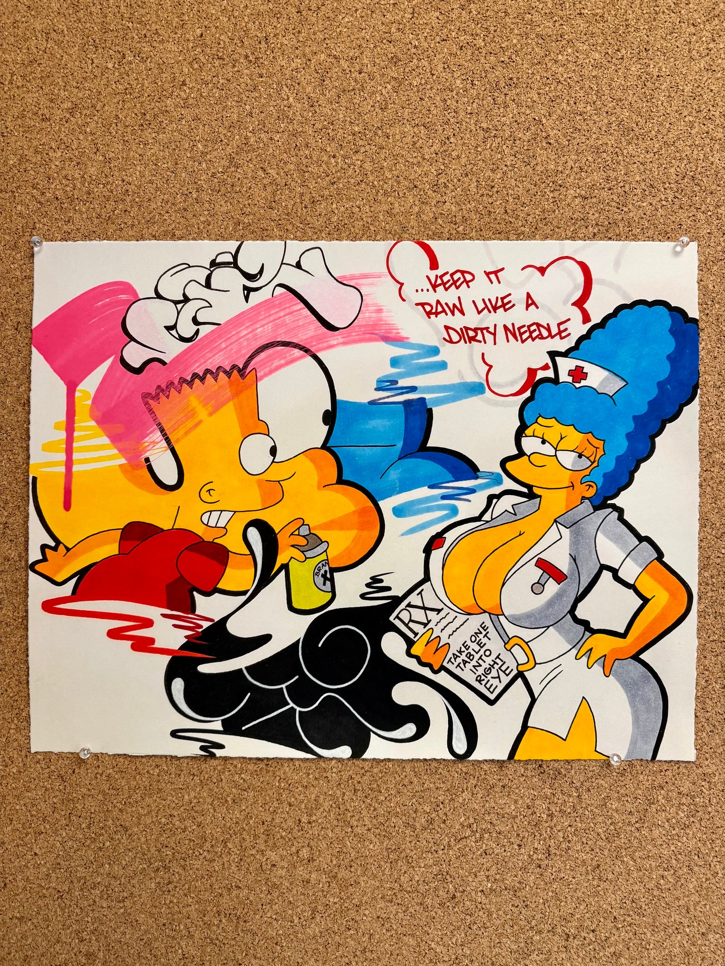 “RAW LIKE A DIRTY NEEDLE” (2025) PRINT