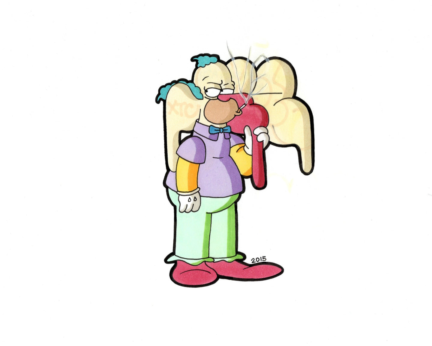 “Just smoking a jGIZ-the G is silent” (2015)