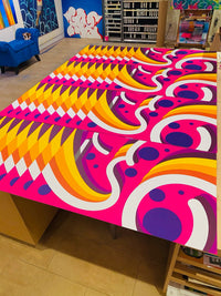 GIZ -THROW FLOW LIMITED EDTION SILKSCREEN PRINT 24X36